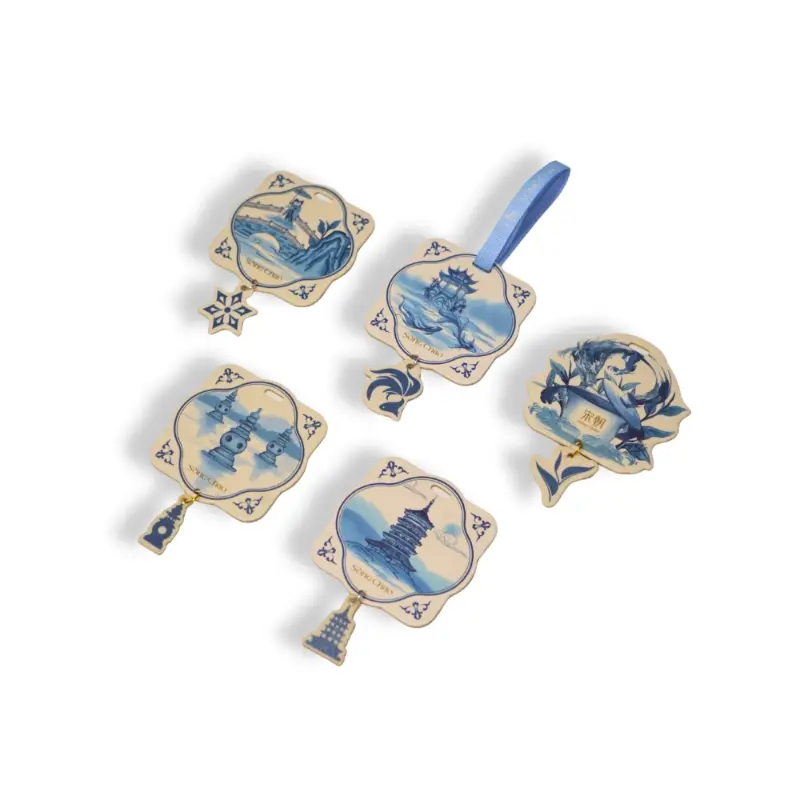 Blue porcelain osmanthus scented hanging card
