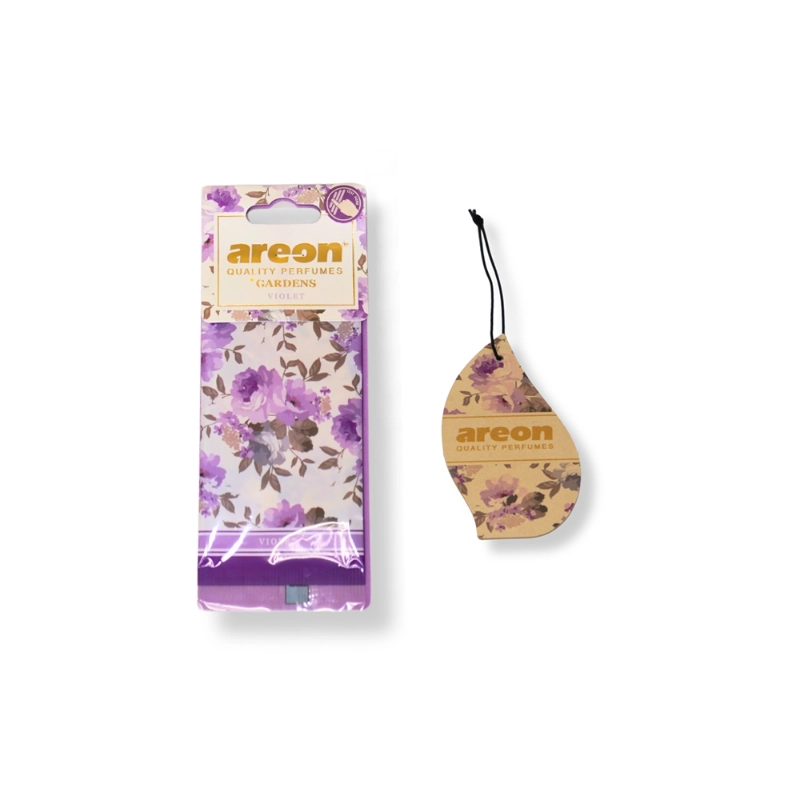 Osmanthus and violet fragrance car air freshener packages – floral scented hanging cards