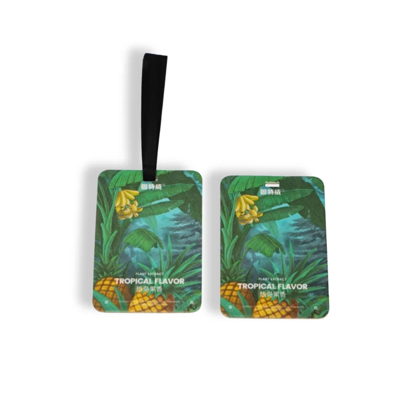 Cedar Cologne air freshener with pine branch illustration