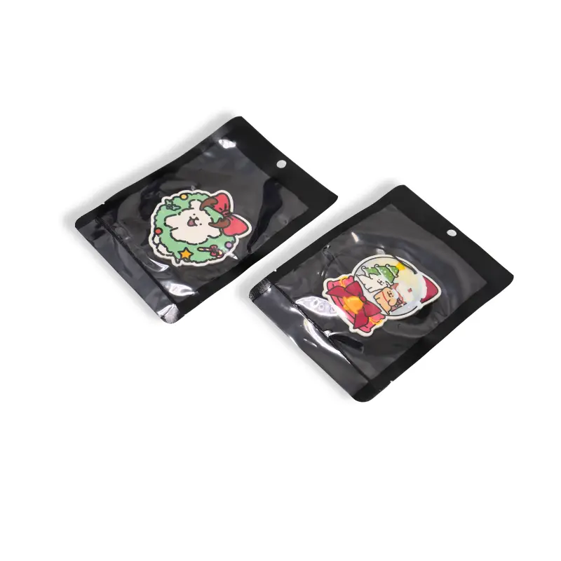 Fig-scented Christmas car air freshener in black pouch