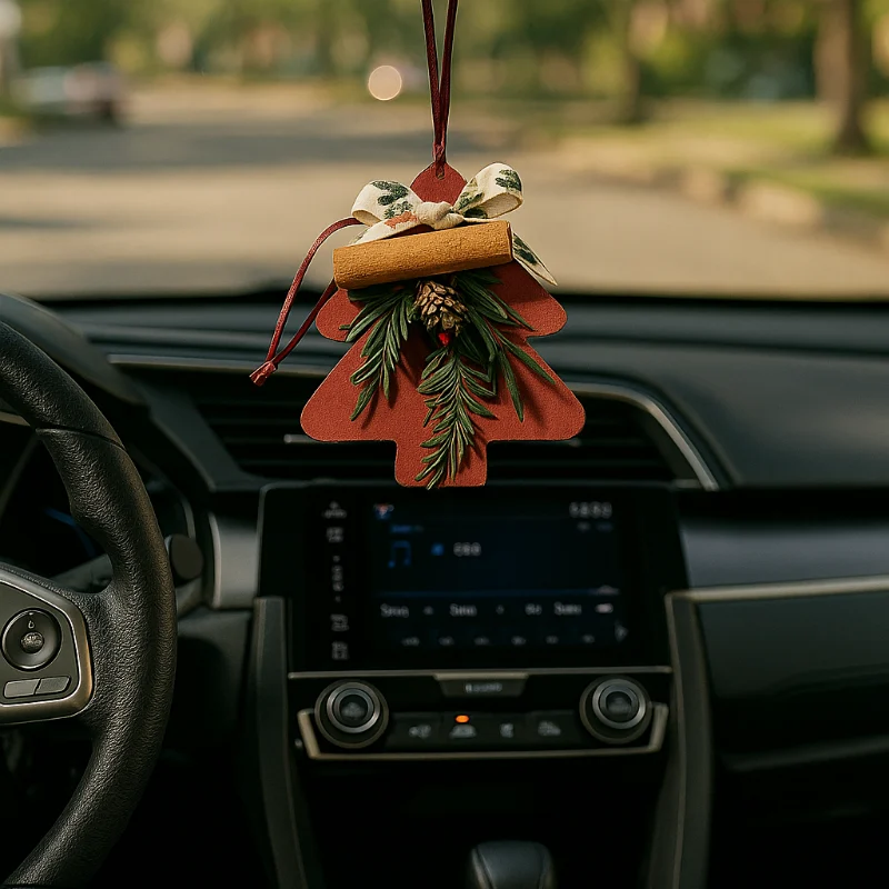 Ambientador de coche árbol de Navidad con aroma a pino