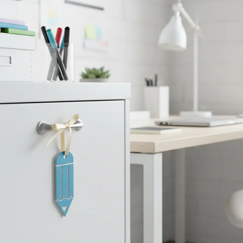 Cute pencil-shaped custom paper air freshener for office