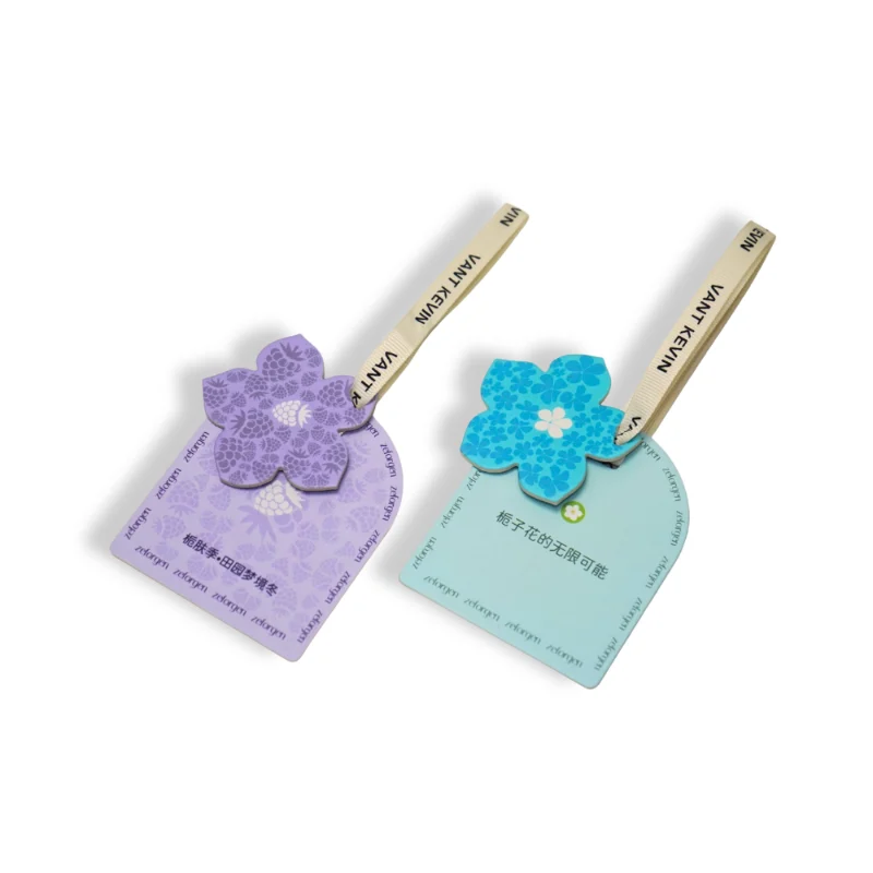 custom lavender flower car air freshener with strap