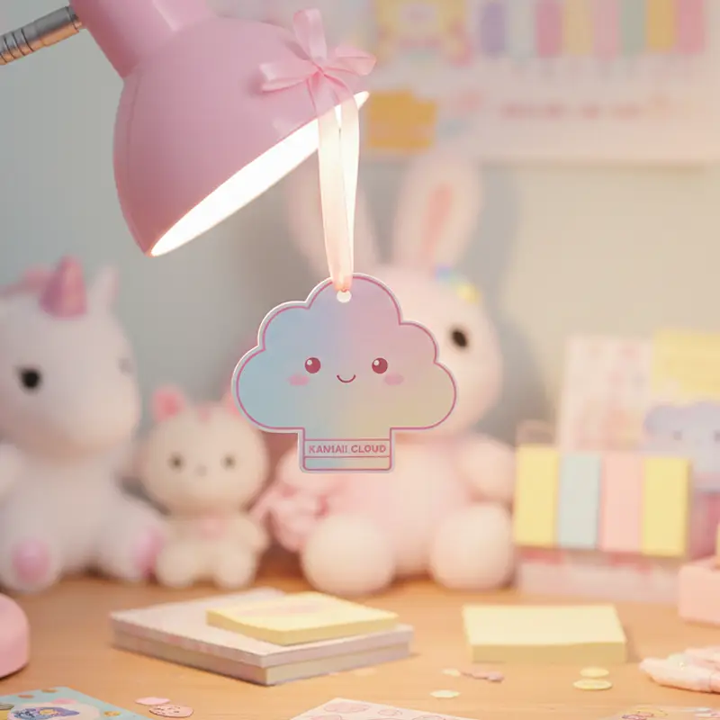 Kawaii cloud-shaped hanging paper air freshener for bedroom decoration