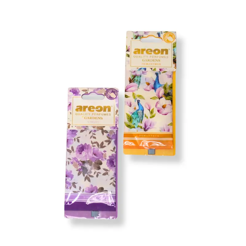 Osmanthus and violet paper air fresheners for home and car