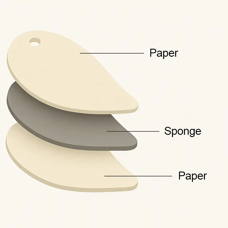 Three-layer paper air freshener wholesale structure for long-lasting scent
