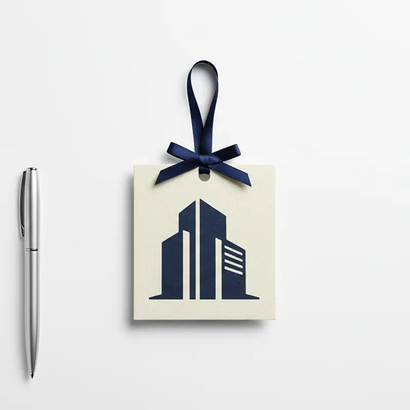 Office workspace with scented paper air freshener for clean aroma