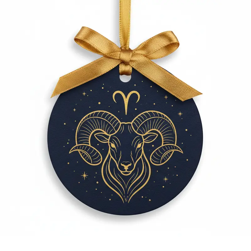 Zodiac gift box set with Aries, Leo, Libra and Pisces paper air fresheners