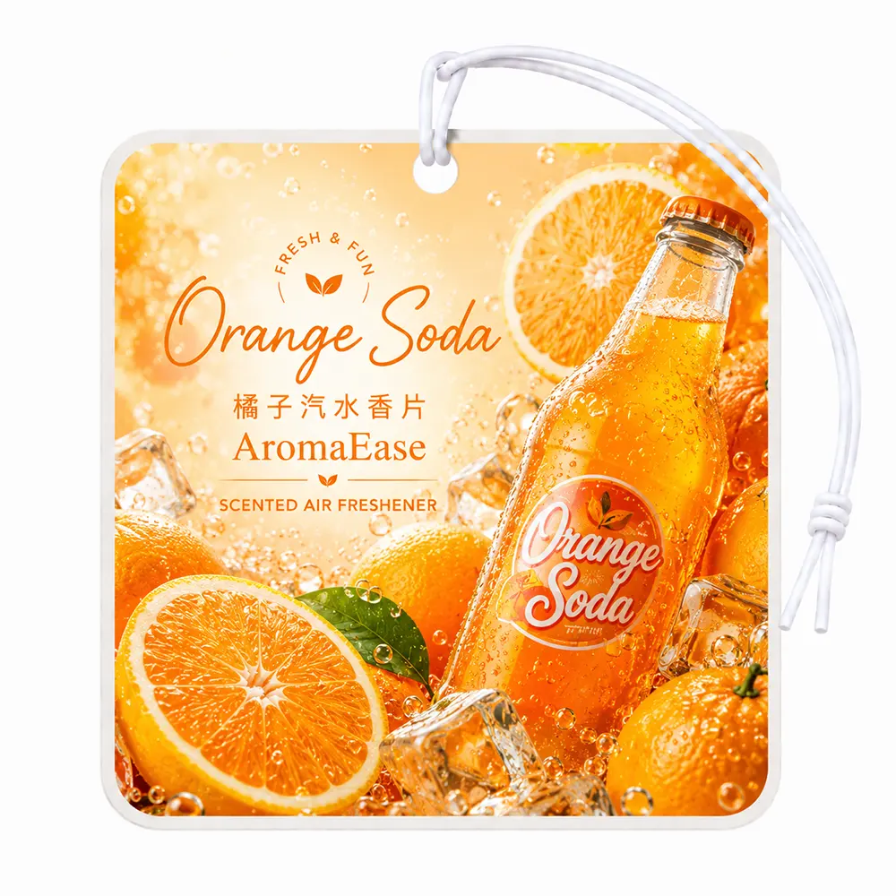 Ambientador colgante de refresco de naranja