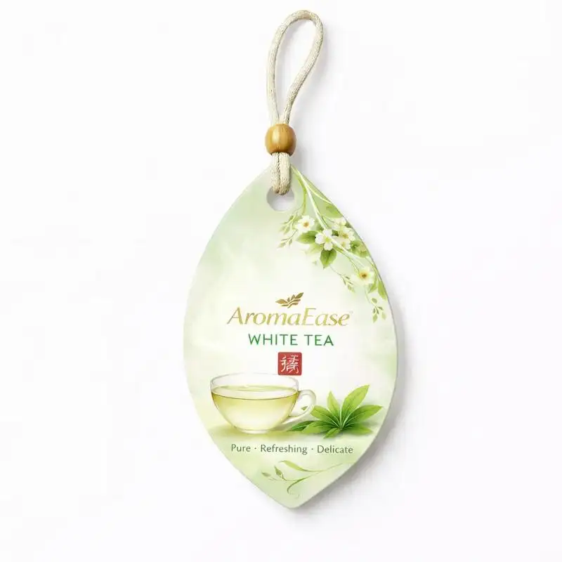 Tarjetas aromáticas con aroma a té para regalos