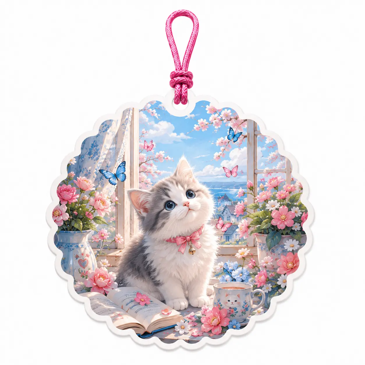 Ambientador colgante para gatitos adorable
