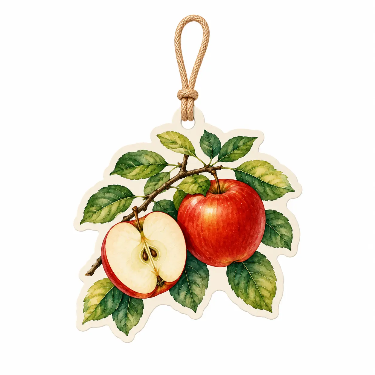 Ambientador colgante de manzana
