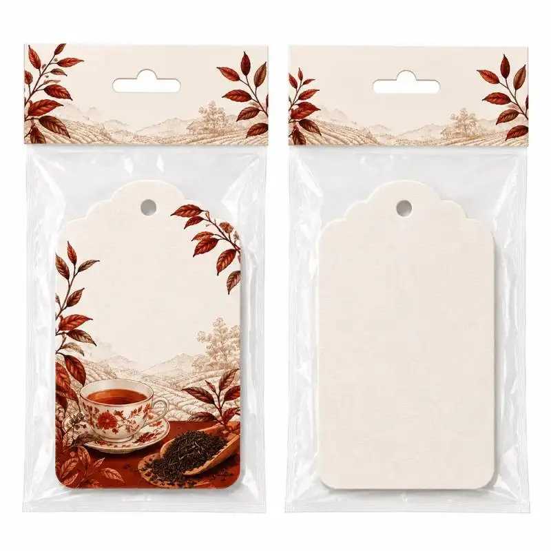 Tarjetas aromáticas para regalos de té