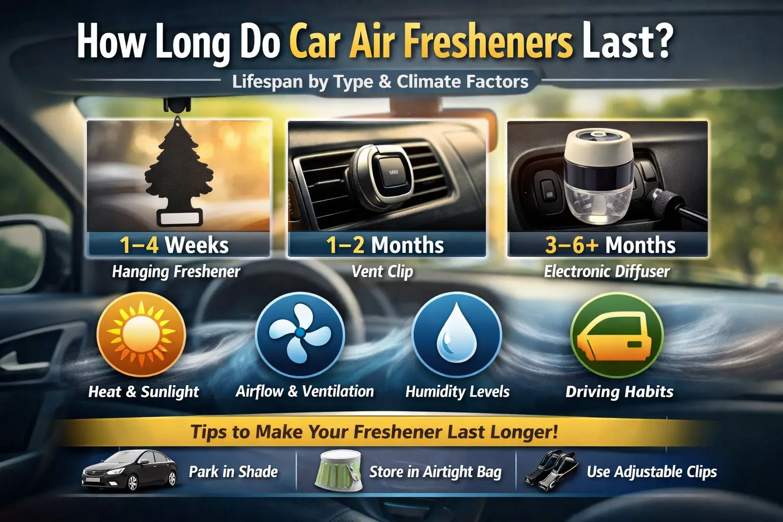 How Long Do Car Air Fresheners Actually Last? (Updated Guide)